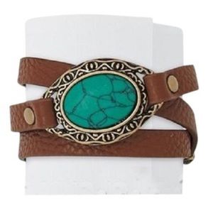 Premier Designs Leather wrap bracelet